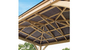 Image of Yardistry 10 x 12 Meridian Gazebo Kit 100% Cedar with Aluminum Roof Gazebo Yardistry 