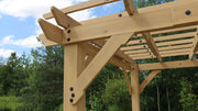 Image of Yardistry 10 x 22 Meridian 100% Cedar Pergola Pergola Yardistry 