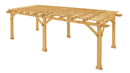 Yardistry 10 x 22 Meridian 100% Cedar Pergola Pergola Yardistry 