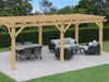 Yardistry 10 x 22 Meridian 100% Cedar Pergola Pergola Yardistry 