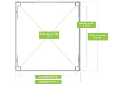 Yardistry 10x10 Tuscan Pavilion 100% Cedar with Aluminum Roof Gazebo Yardistry 