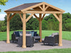 Yardistry 10x10 Tuscan Pavilion 100% Cedar with Aluminum Roof Gazebo Yardistry 