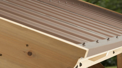 Image of Yardistry 11 x 13 Carolina Pavilion 100% Cedar with Aluminum Roof Gazebo Yardistry 