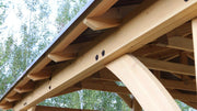 Image of Yardistry 11 x 13 Carolina Pavilion 100% Cedar with Aluminum Roof Gazebo Yardistry 
