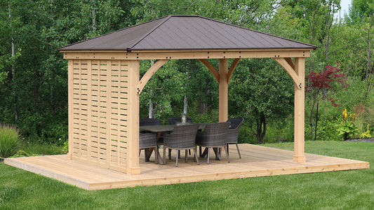 Yardistry 12 ft. Meridian Privacy Wall Accessories Yardistry 