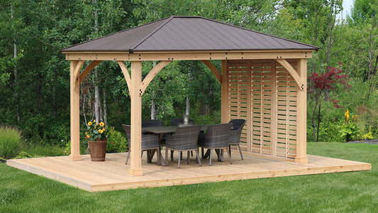 Yardistry 12 ft. Meridian Privacy Wall Accessories Yardistry 