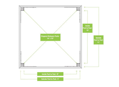 Yardistry 12 x 12 Meridian Gazebo 100% Cedar with Aluminum Roof Gazebo Yardistry 
