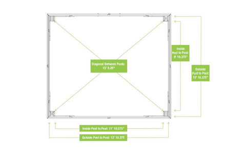 Image of Yardistry 12 x 14 Meridian Gazebo 100% Cedar with Aluminum Roof Gazebo Yardistry 