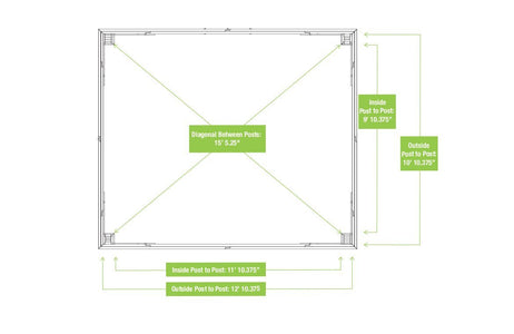 Yardistry 12 x 14 Meridian Gazebo 100% Cedar with Aluminum Roof Gazebo Yardistry 