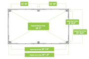 Image of Yardistry 12 x 24 Meridian Gazebo 100% Cedar with Aluminum Roof Hard Top Gazebo Yardistry 
