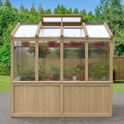 Image of Yardistry 6.7’ x 7.8’ Meridian Greenhouse Greenhouses Yardistry 