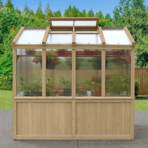 Yardistry 6.7’ x 7.8’ Meridian Greenhouse Greenhouses Yardistry 