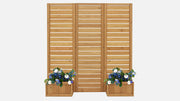Image of Yardistry Fusion Privacy Screen with Planters Accessories Yardistry 