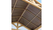 Image of Yardistry Meridian Grilling Pavilion 100% Cedar with Aluminum Roof Gazebo Yardistry 