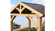 Image of Yardistry Meridian Grilling Pavilion 100% Cedar with Aluminum Roof Gazebo Yardistry 