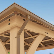 Image of Yardistry Rain Gutter Kit For The Meridian Gazebo Canopy & Gazebo Accessories Yardistry 