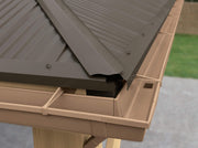 Image of Yardistry Rain Gutter Kit For The Meridian Gazebo Canopy & Gazebo Accessories Yardistry 